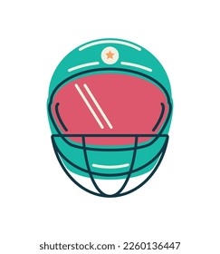 helmet american football icon white background