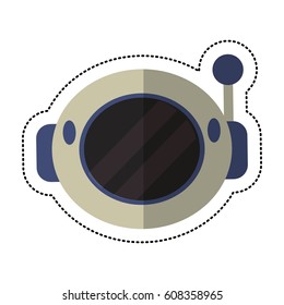 helmet astronaut equipment shadow