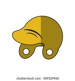 Helmet of baseball sport design