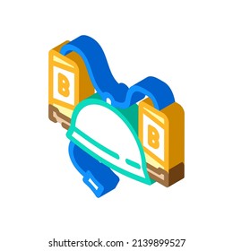 helmet with beer isometric icon vector. helmet with beer sign. isolated symbol illustration