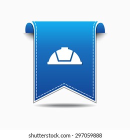 Helmet Blue Vector Icon Design