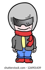 Helmet boy