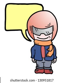 Helmet boy