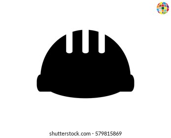 helmet of the builder, icon, vector illustration eps10