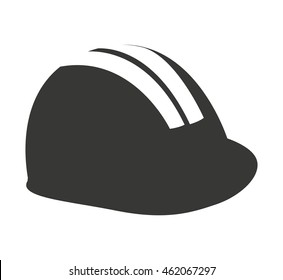 helmet builder silhouette icon vector illustration design