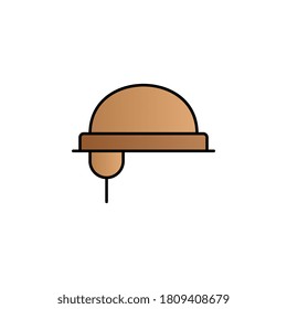 Helmet color gradient vector icon