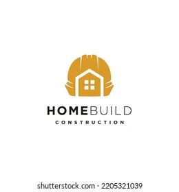 Helmet Construction Home Build  Logo Design Symbol
