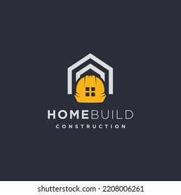 Helmet Construction Home Build Logo Design Symbol