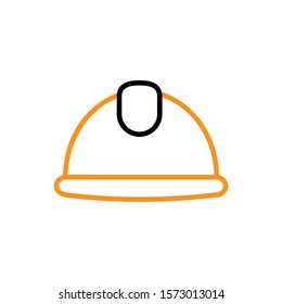 helmet construction icon design template