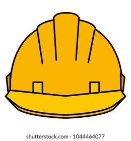 helmet construction isolated icon