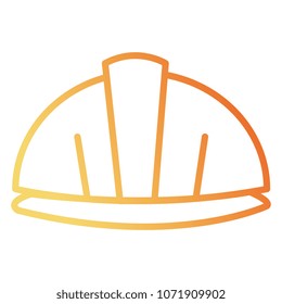 helmet construction isolated icon