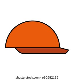 helmet construction isolated icon