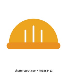 helmet construction isolated icon