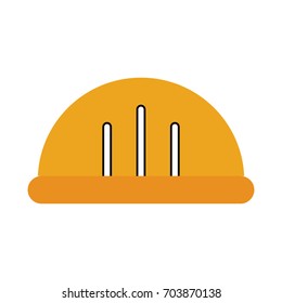 helmet construction isolated icon