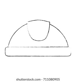 helmet construction isolated icon