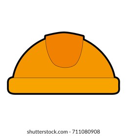 helmet construction isolated icon
