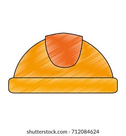 helmet construction isolated icon