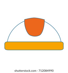 helmet construction isolated icon