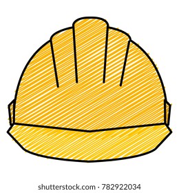helmet construction isolated icon
