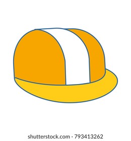 helmet construction isolated icon
