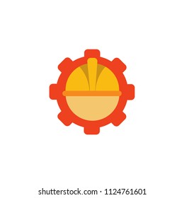 Helmet Construction Logo Icon Design