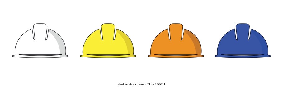 helmet construction protect head illustration