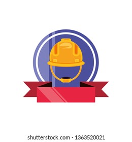 helmet construction protection with ribbon