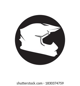 Helmet cross icon vector illustration template design