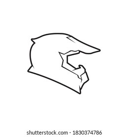 Helmet cross icon vector illustration template design