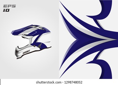Helmet decal wrap designs vector . Livery helmet motorcycle . Sport helmet , livery, designs helmet.