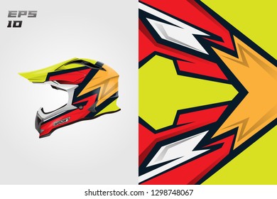 Helmet decal wrap designs vector . Livery helmet motorcycle . Sport helmet , livery, designs helmet.