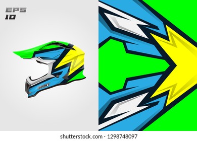 Helmet decal wrap designs vector . Livery helmet motorcycle . Sport helmet , livery, designs helmet.