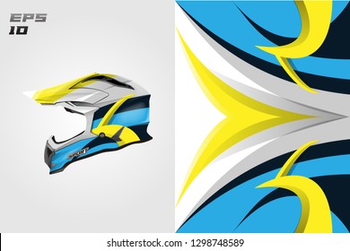 Helmet decal wrap designs vector . Livery helmet motorcycle . Sport helmet , livery, designs helmet.