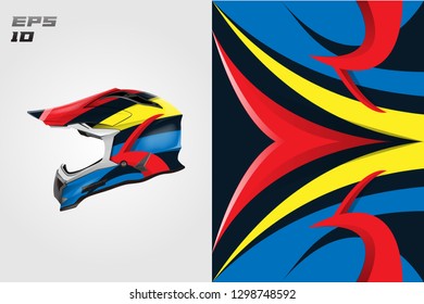 Helmet decal wrap designs vector . Livery helmet motorcycle . Sport helmet , livery, designs helmet.