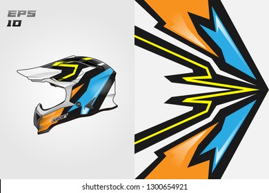 Helmet decal wrap designs vector . Livery helmet motorcycle . Sport helmet , livery, designs helmet.