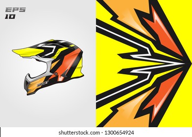 Helmet decal wrap designs vector . Livery helmet motorcycle . Sport helmet , livery, designs helmet.