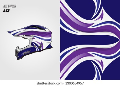 Helmet decal wrap designs vector . Livery helmet motorcycle . Sport helmet , livery, designs helmet.