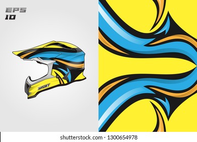 Helmet decal wrap designs vector . Livery helmet motorcycle . Sport helmet , livery, designs helmet.