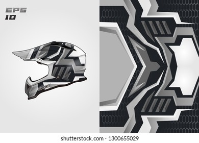 Helmet decal wrap designs vector . Livery helmet motorcycle . Sport helmet , livery, designs helmet.