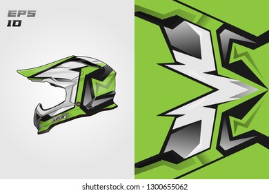 Helmet decal wrap designs vector . Livery helmet motorcycle . Sport helmet , livery, designs helmet.