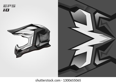 Helmet decal wrap designs vector . Livery helmet motorcycle . Sport helmet , livery, designs helmet.