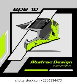 Helmet decal wrap designs vector livery helmet motorcycle sport