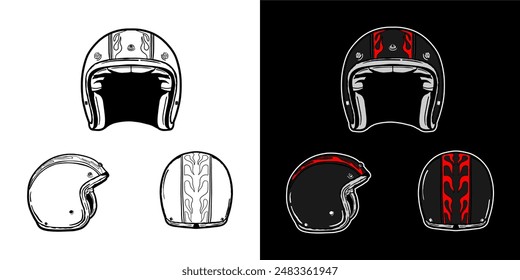 
HELMET DESIGN IN SILHOUETTE AND WITH Colour