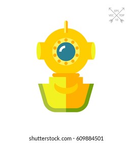 Helmet diver icon