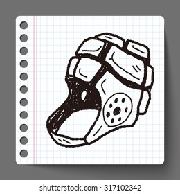 helmet doodle