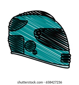 helmet doodle illustration