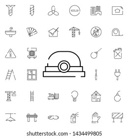 helmet, flashlight icon. Universal set of construction for website design and development, app development