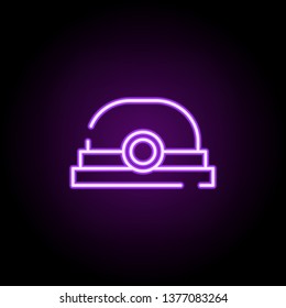 helmet, flashlight neon icon. Elements of construction set. Simple icon for websites, web design, mobile app, info graphics