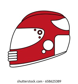 helmet flat illustration