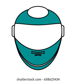 helmet flat illustration